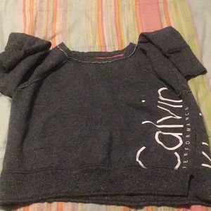 A short Calvin Klein sweater